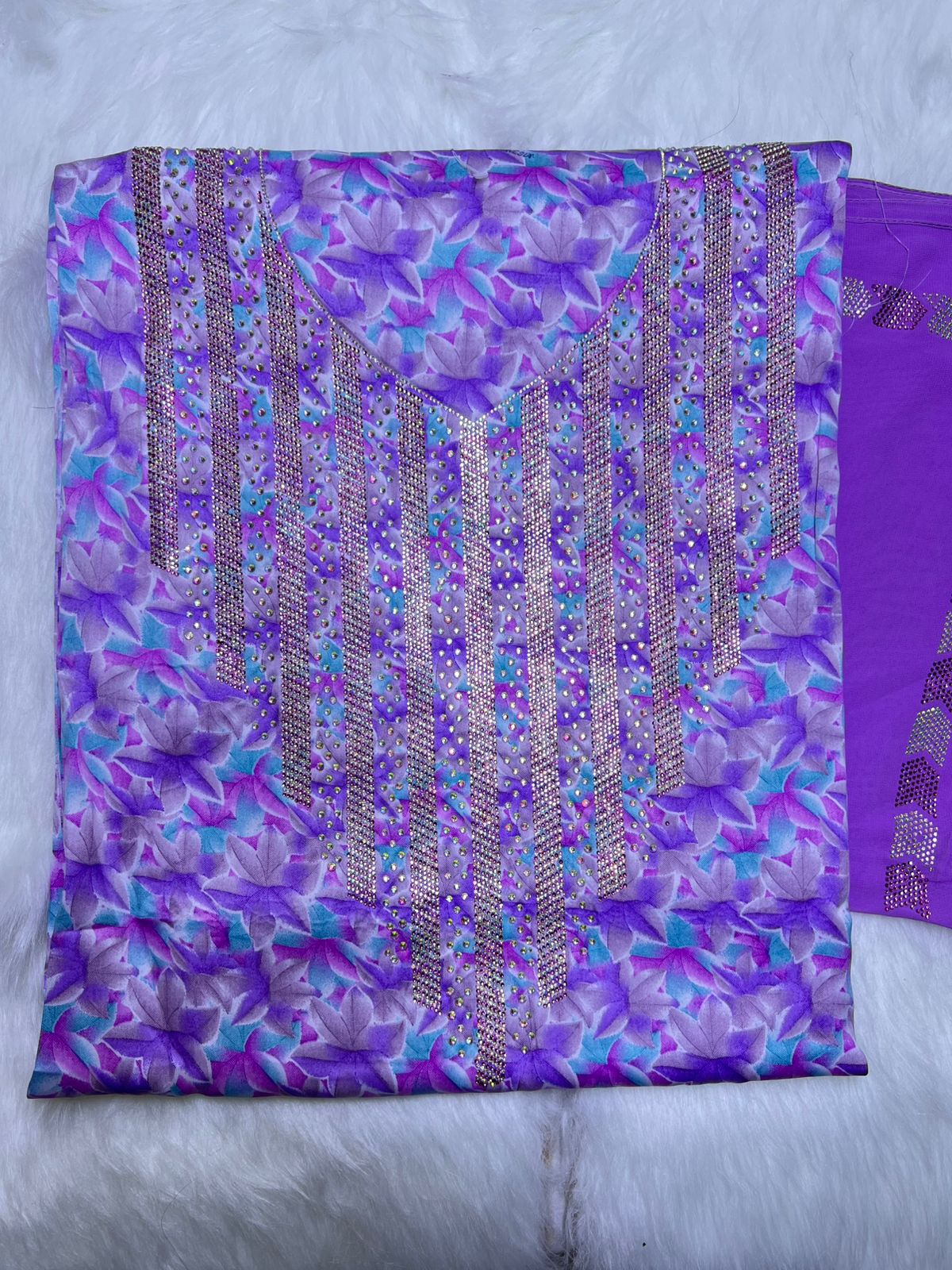 Premium Stone Cotton Mukhawar with shaila (A3)