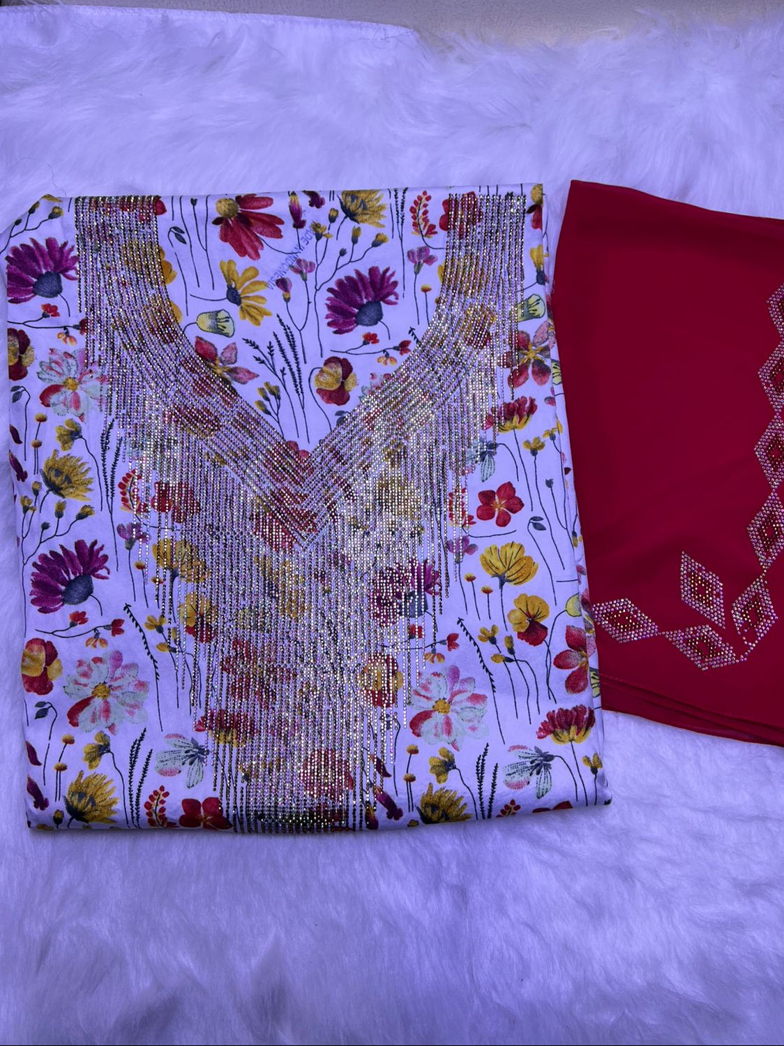 Premium Stone Cotton Mukhawar with shaila (A2)